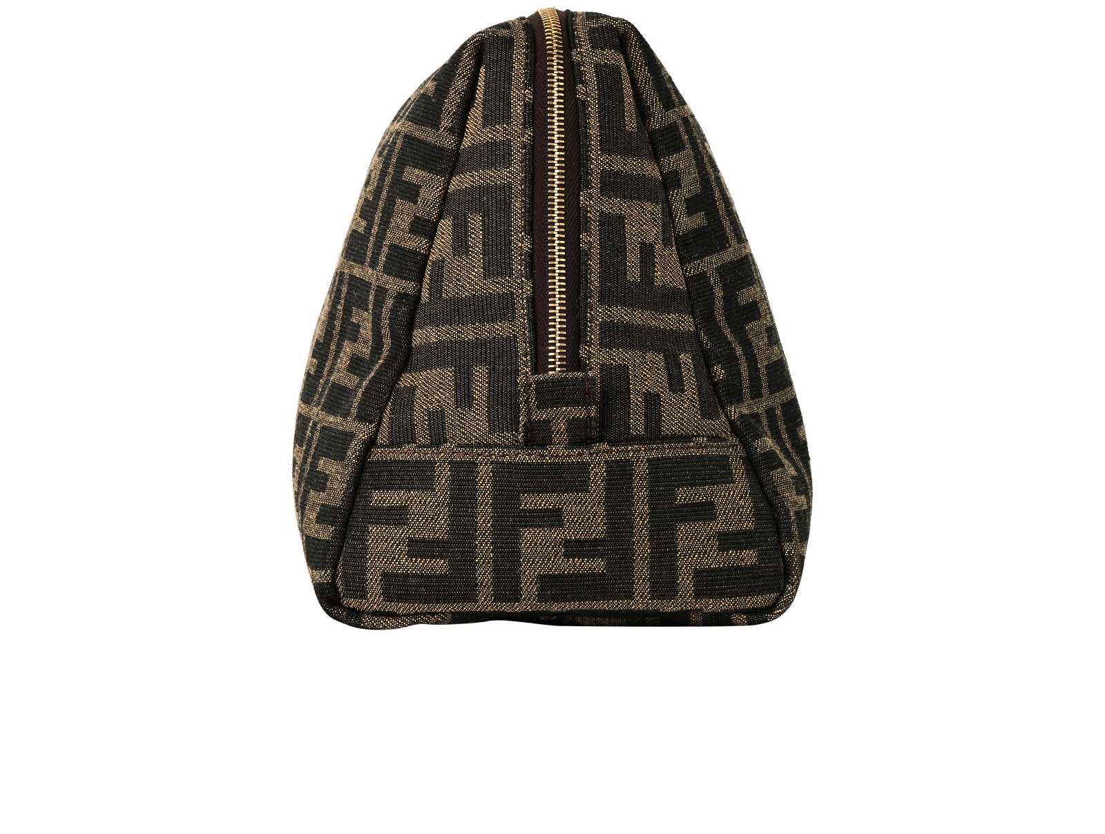 Fendi Zucca Print Cosmetic Bag, &pound;250, Accessories, Brown, Canvas, Bottom view